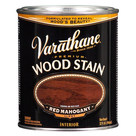 Rust-Oleum 1 Qt Red Mahogany Varathane Oil-Based Interior Wood Stain 211724H